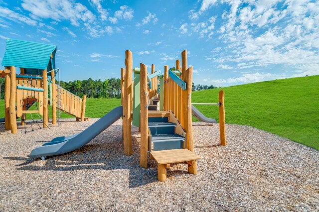 880 Cassa Clubhouse Way, Knightdale, NC 27545 - community jungle gym featuring a yard