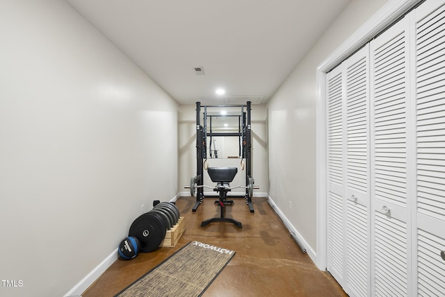 704 Walcott Way, Cary, NC 27519 - workout area featuring baseboards and recessed lighting