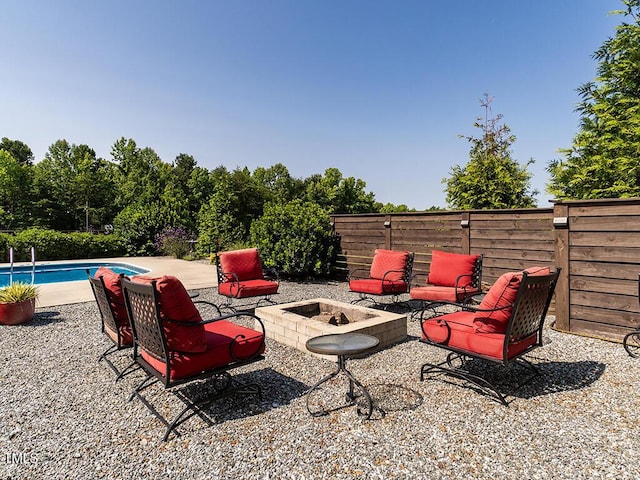 1625 Haystack Ln, Burlington, NC 27217 - view of patio / terrace with an outdoor fire pit