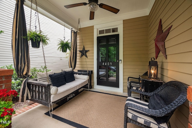 4409 All Points View Way, Raleigh, NC 27614 - sunroom with ceiling fan