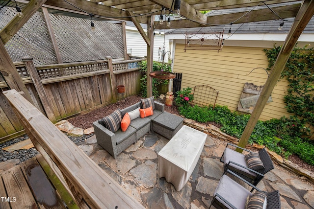 4409 All Points View Way, Raleigh, NC 27614 - view of patio / terrace with a pergola
