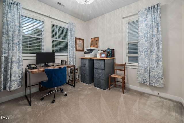 4409 All Points View Way, Raleigh, NC 27614 - carpeted office space with baseboards