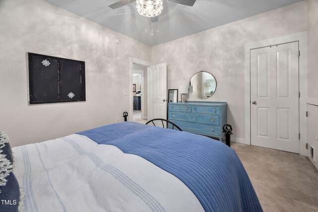 4409 All Points View Way, Raleigh, NC 27614 - carpeted bedroom with a ceiling fan