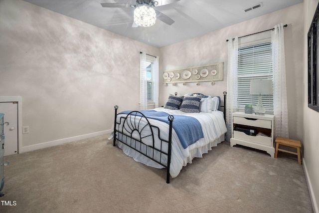 4409 All Points View Way, Raleigh, NC 27614 - carpeted bedroom with baseboards and ceiling fan