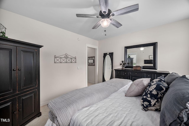 4409 All Points View Way, Raleigh, NC 27614 - bedroom with light carpet and a ceiling fan