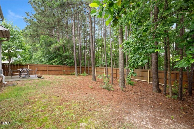 404 Straywhite Ave, Apex, NC 27539 - fenced backyard with a patio