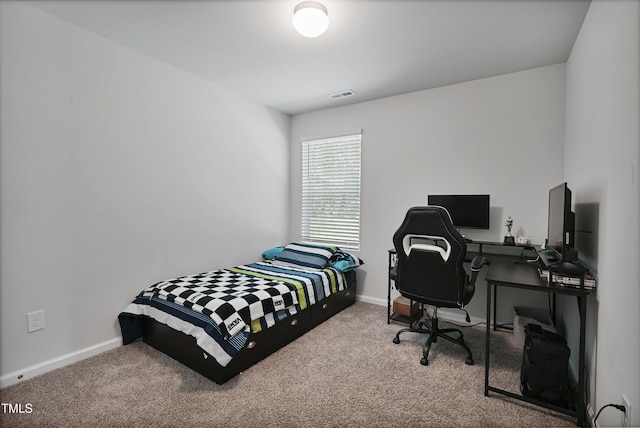 124 Teagarden Ct, Sanford, NC 27332 - carpeted bedroom featuring baseboards and an office area
