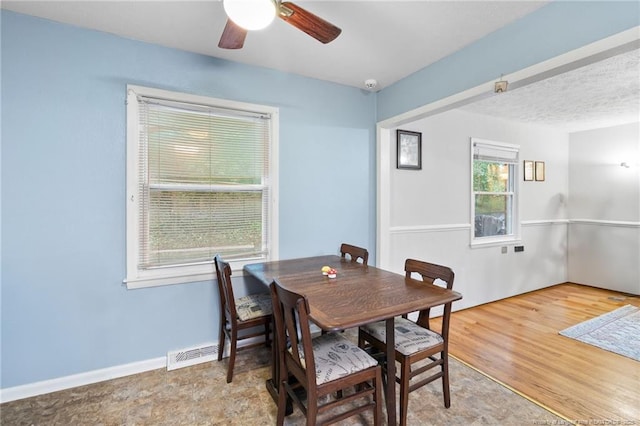 830 Edenwood Dr, Fayetteville, NC 28303 - dining room featuring a ceiling fan