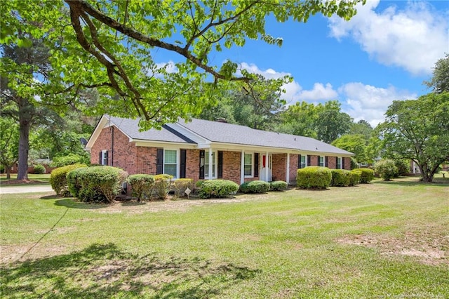 500 Cecil St, Fayetteville, NC 28312 - ranch-style home with a front yard and brick siding