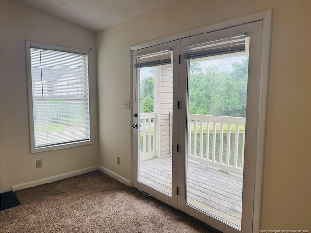 661 Bartons Landing Pl Unit 9, Fayetteville, NC 28314 - entryway with plenty of natural light, baseboards, and carpet flooring