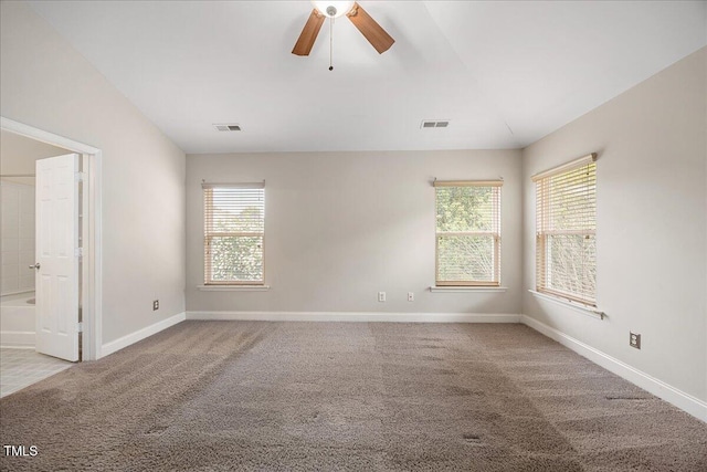 132 Ryder Cup Cir, Raleigh, NC 27603 - carpeted spare room featuring baseboards and a ceiling fan