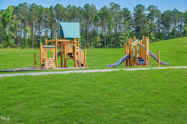 945 Cassa Clubhouse Way, Knightdale, NC 27545 - communal playground featuring a yard