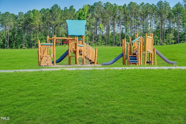 945 Cassa Clubhouse Way, Knightdale, NC 27545 - community play area with a lawn