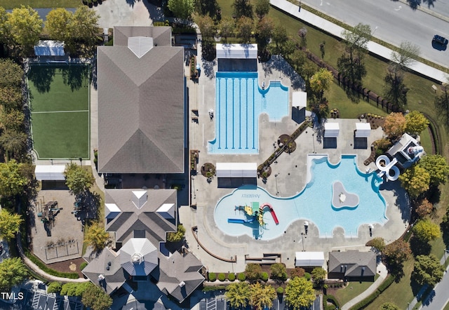 106 Painted Turtle Ln, Cary, NC 27519 - bird's eye view of a pool