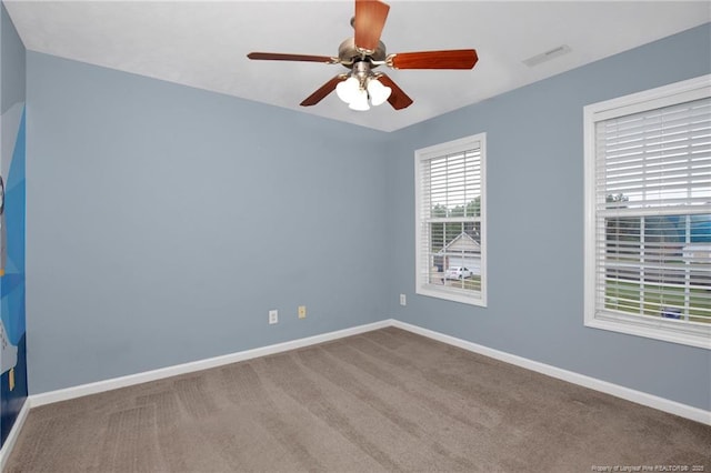188 Fallingleaf Dr, Raeford, NC 28376 - carpeted spare room with a ceiling fan and baseboards