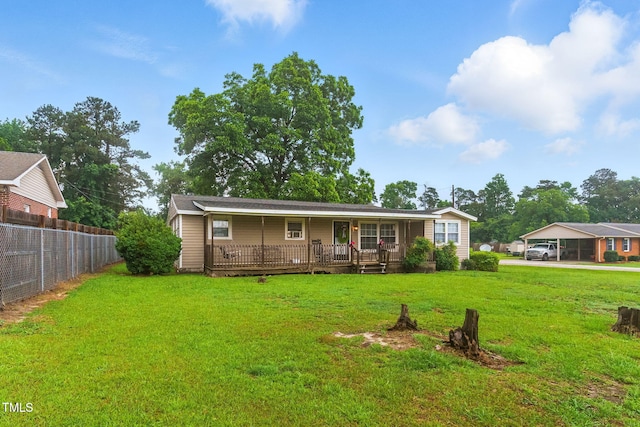 480 Five Bridge Rd, Clinton, NC 28328 - view of front of property with a porch