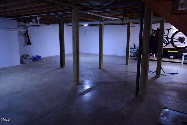 515 Wildwood Dr, Durham, NC 27712 - view of unfinished basement