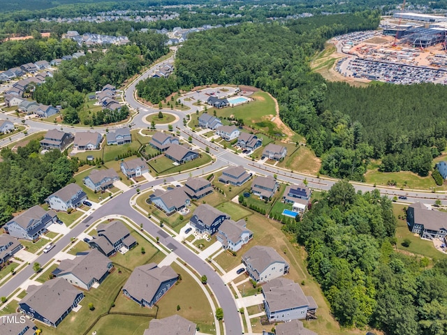 109 Crested Coral Dr, Holly Springs, NC 27540 - aerial view of property's location with nearby suburban area