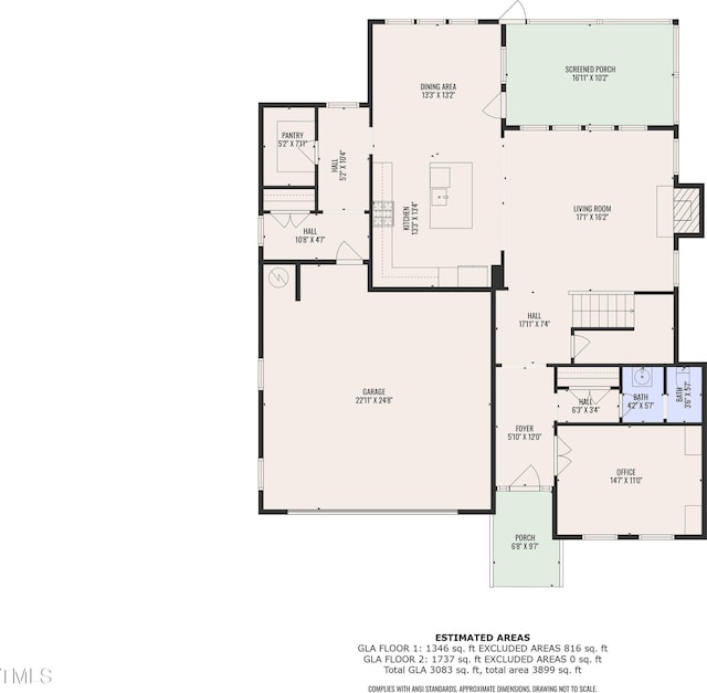 109 Crested Coral Dr, Holly Springs, NC 27540 - property floor plan