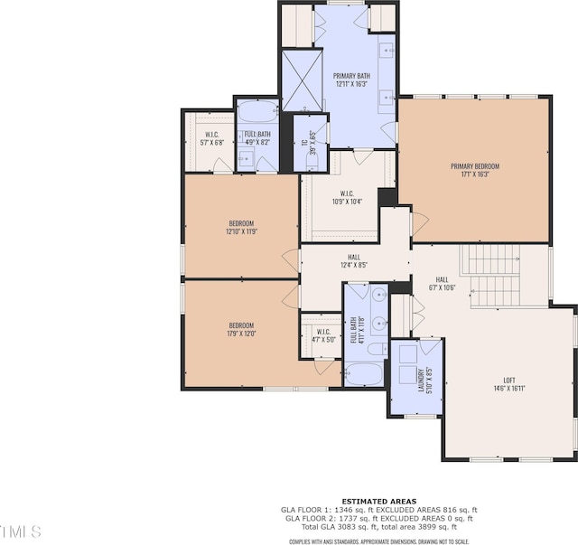 109 Crested Coral Dr, Holly Springs, NC 27540 - property floor plan