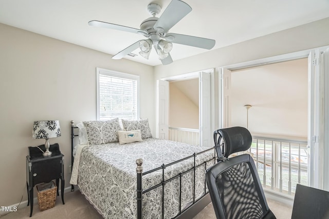6 Newgate Ct, Durham, NC 27713 - bedroom with carpet, ceiling fan, and baseboards