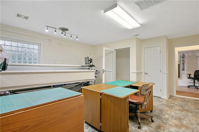 2547 Red Springs Rd, Raeford, NC 28376 - home office featuring light stone finish flooring and baseboards