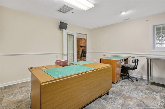 2547 Red Springs Rd, Raeford, NC 28376 - office space with stone finish floors and baseboards