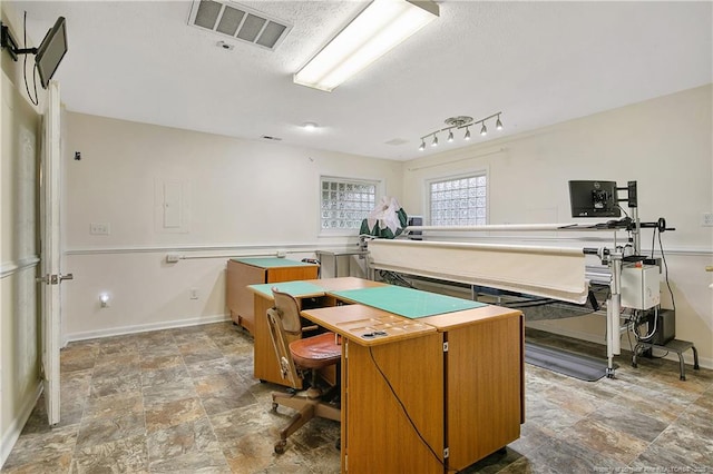 2547 Red Springs Rd, Raeford, NC 28376 - home office with stone finish flooring and baseboards