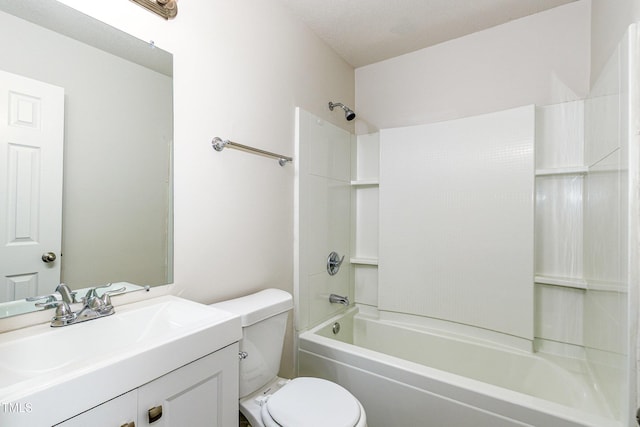 1110 Allgood St, Durham, NC 27704 - full bath featuring toilet, shower / washtub combination, and vanity
