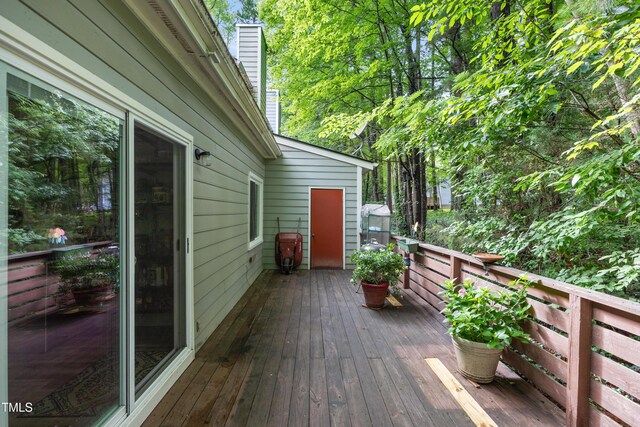 119 Danforth Dr, Cary, NC 27511 - view of wooden deck