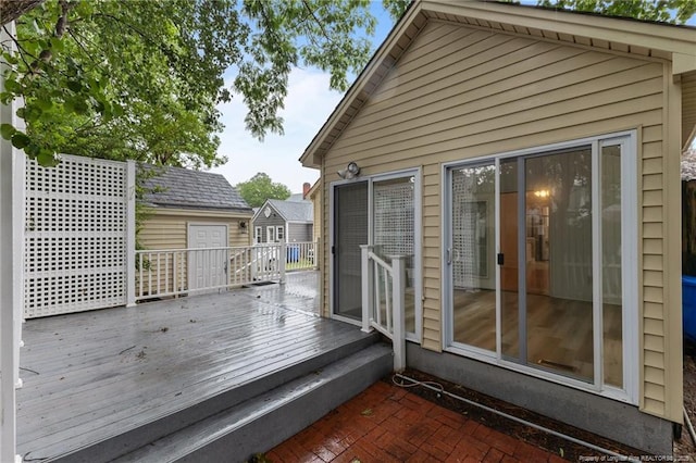 123 Ellington St, Fayetteville, NC 28305 - view of wooden terrace