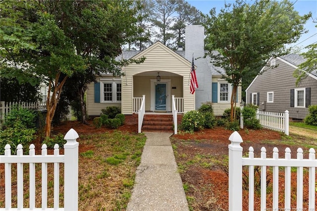 123 Ellington St, Fayetteville, NC 28305 - view of front of house featuring a porch