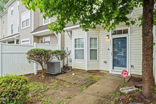 300 Gilman Ln Unit 101, Raleigh, NC 27610 - view of exterior entry featuring central AC unit