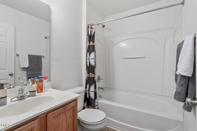 300 Gilman Ln Unit 101, Raleigh, NC 27610 - full bathroom featuring shower / bath combo, toilet, and vanity