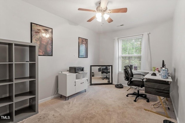 300 Gilman Ln Unit 101, Raleigh, NC 27610 - carpeted office space featuring ceiling fan and baseboards