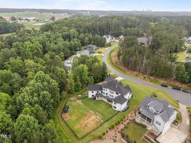 2220 Inwood Landing Ct, Raleigh, NC 27603 - bird's eye view of a heavily wooded area