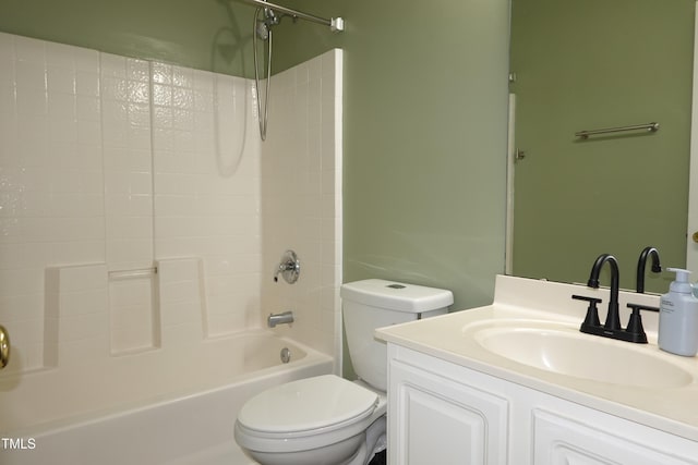 114 Calebra Way, Cary, NC 27519 - bathroom with vanity, toilet, and shower / bath combination