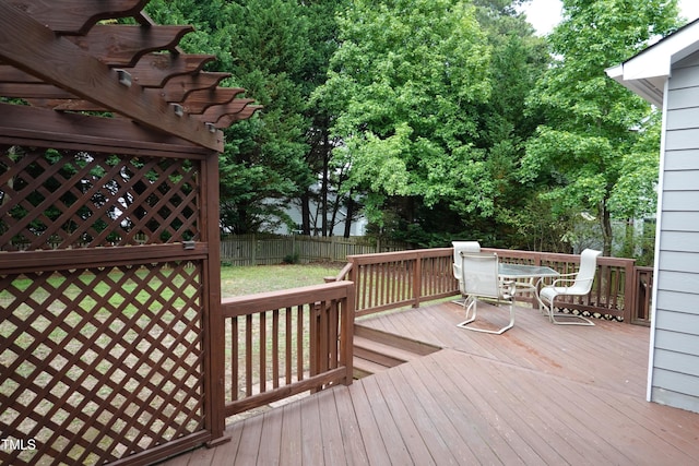 114 Calebra Way, Cary, NC 27519 - deck featuring outdoor dining area