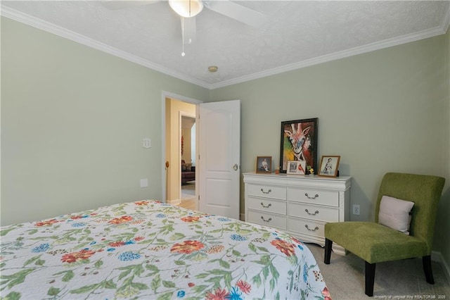 5387 Clubhouse Ln, Hope Mills, NC 28348 - bedroom featuring crown molding, carpet flooring, and ceiling fan