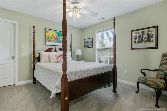 5387 Clubhouse Ln, Hope Mills, NC 28348 - carpeted bedroom featuring baseboards and a ceiling fan