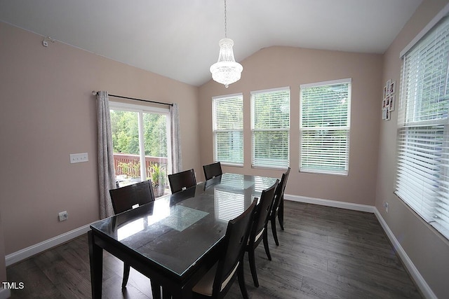 4416 Walker Hallow St, Raleigh, NC 27616 - dining space featuring wood finished floors, healthy amount of natural light, and lofted ceiling