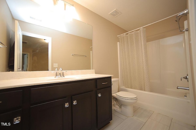 4416 Walker Hallow St, Raleigh, NC 27616 - bathroom with vanity, tile patterned flooring, and shower / bath combination with curtain