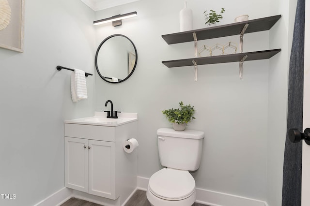 110 Taylors Pond Dr, Cary, NC 27511 - bathroom featuring wood finished floors and vanity