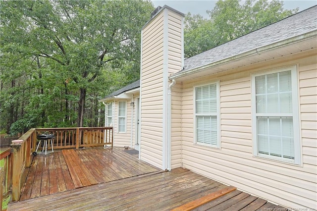 119 Proclamation Dr, Raeford, NC 28376 - wooden terrace featuring a grill