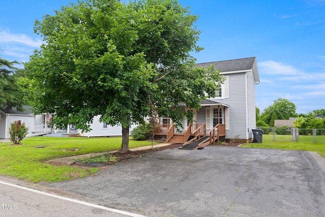 2527 Ossipee Front St, Elon, NC 27244 - view of front of house featuring covered porch and roof with shingles