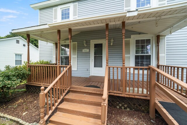 2527 Ossipee Front St, Elon, NC 27244 - view of wooden porch