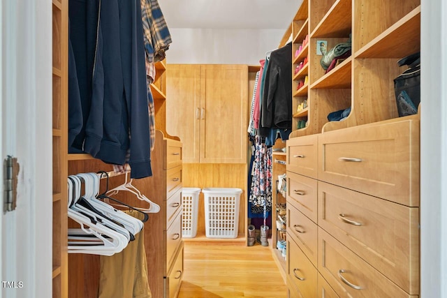 8821 Oconee Ct, Chapel Hill, NC 27516 - spacious closet featuring light wood-style floors