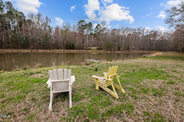 501 Enon Rd, Oxford, NC 27565 - view of yard featuring a water view and a wooded view