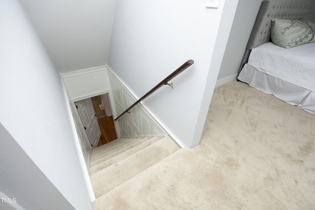 106 E Club Blvd, Durham, NC 27704 - stairs with carpet