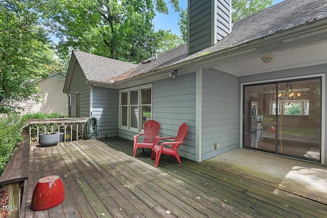1014 Laurens Way, Knightdale, NC 27545 - view of wooden deck